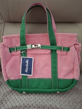 Marshalls Pink and Green Tote Bag..Small